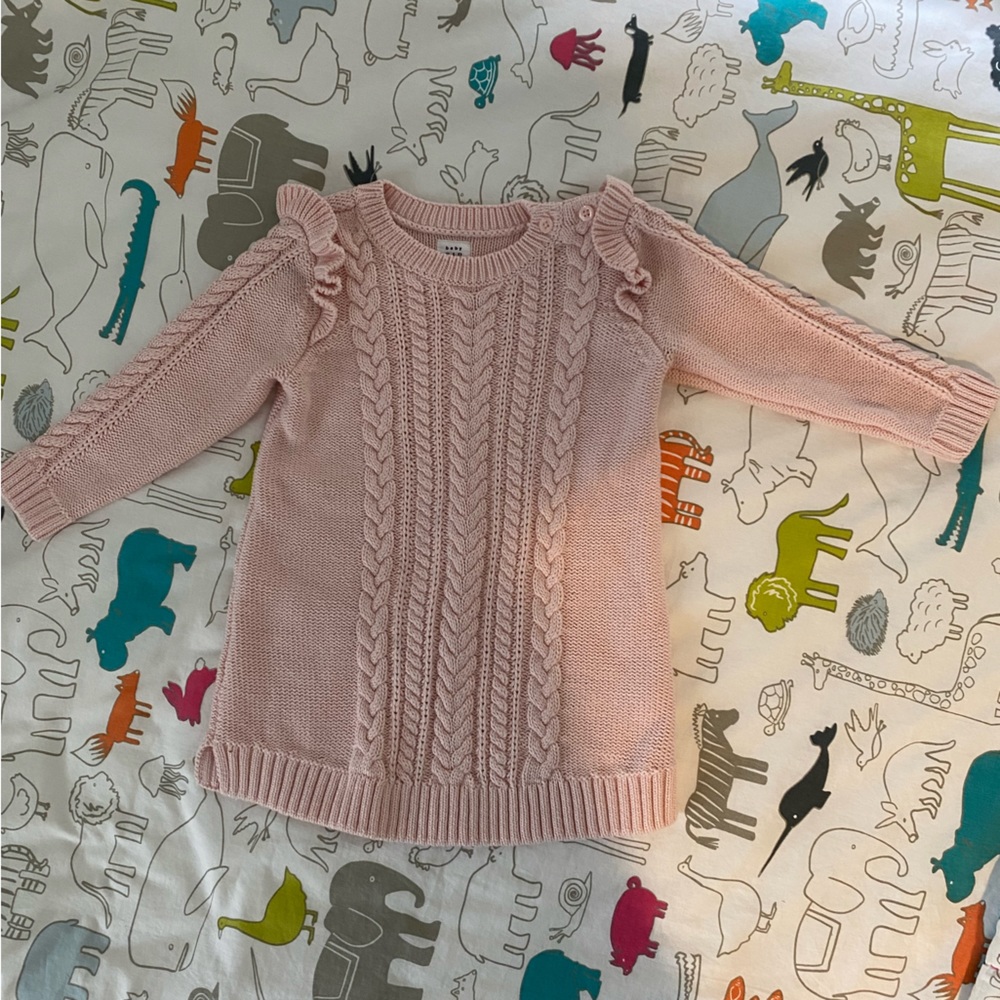 Baby Gap Pink Sweater Dress 18-24 months